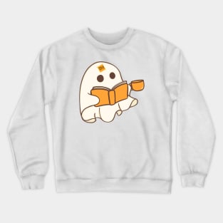 ghost reading Crewneck Sweatshirt